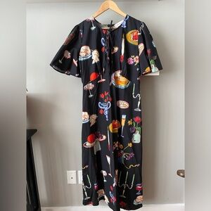 Lisa Says Gah size large Penelope Dress in Set the Table Caviar